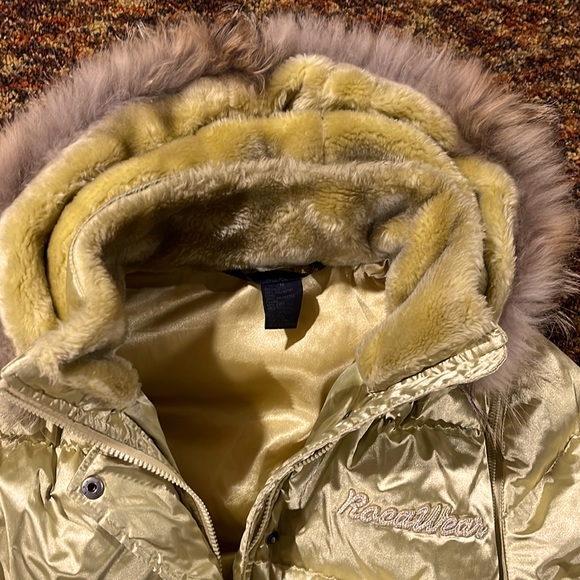 - VINTAGE ROCAWEAR GOLD PUFFER JACKET M - Picture 4 of 13